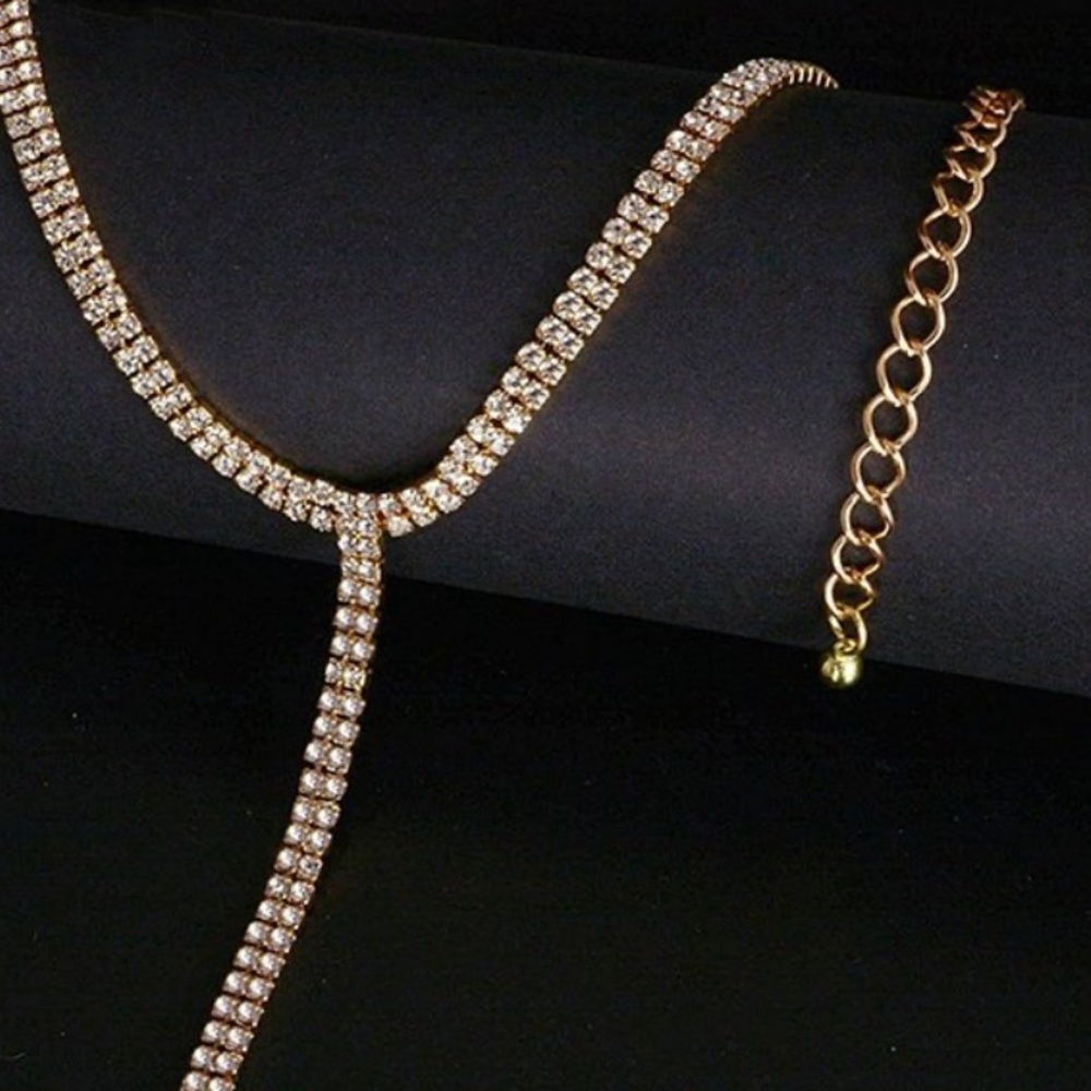 🌸 Gold Double Long Necklace - Picture 1 of 4